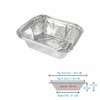 [100Pcs] Aluminum Foil Trays Containers with Paper Lids Disposable Takeaway
