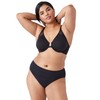 Wacoal Women's Body Unlined Front Close Underwire Racerback Bra, Black,