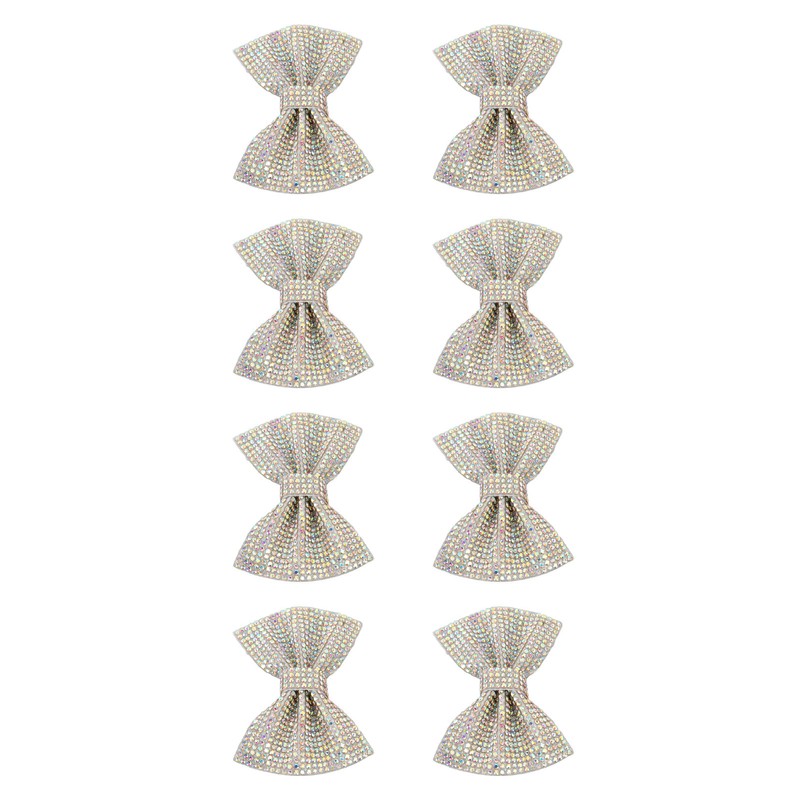 8pcs Bow Shoe Clips Detachable Bowknot Shoe Buckle Decorative Removable