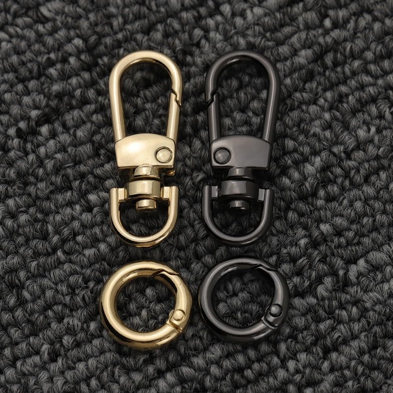 LMAPUR, Set of 2, Hook Key Chain, Metal Detachable Double