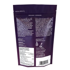 Premium Thai Butterfly Pea Flower Blue Herbal Tea by Royal Command - 1.6 oz (45 g) | Whole, All Natural, Food Coloring, Dried for Food & Beverage