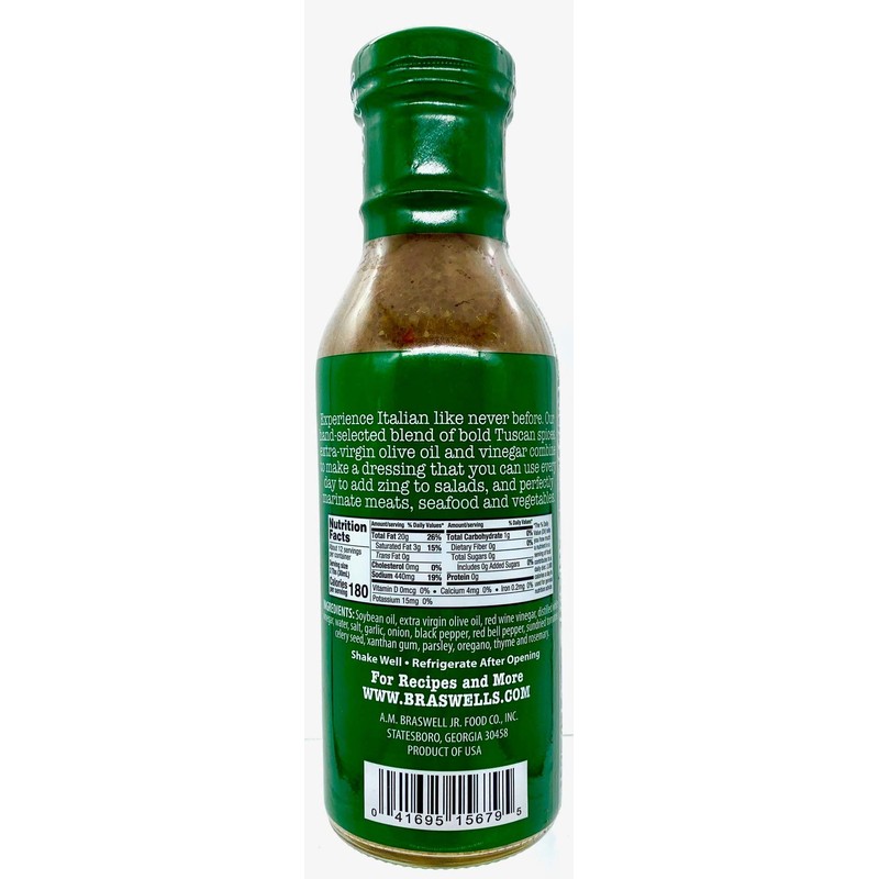Braswell's Italian Dressing Made With Extra Virgin Olive Oil