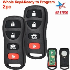 SUPALAND 2 Keyless Remote Car Key Fob For Nissan Sentra Versa Quest FCC ID KBRASTU15