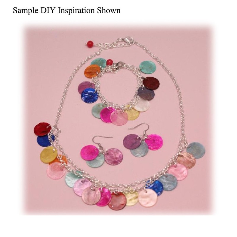 Beadthoven 144pcs Mother of Pearl Buttons 2-Hole Sewing Fasteners Dyed