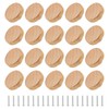 JAPCHET 20 PCS Wooden Drawer Knobs, 38mm x 20mm Wood
