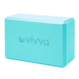 Vivva Yoga Blocks, 9"x6"x4" Yoga Blocks 2 Pack, Premium EVA Foam Blocks, Anti- Silp, Large for Supportive, Lightweight & Odor Resistant, Yoga Essentials (Blue)