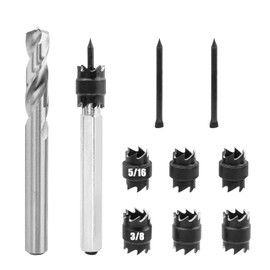 Gasea 10Pcs Double Sided Spot Weld Cutter Remover Drill Bit Tool, 5/16" & 3/8" Sheet Metal Hole Cutter Spot Weld Removal Tool