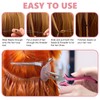 3 Stück Microring Extensions Zubehör, professionelles Nano-Haarverlängerungswerkzeug,Extensions Zange und Schlaufeneinfädler,