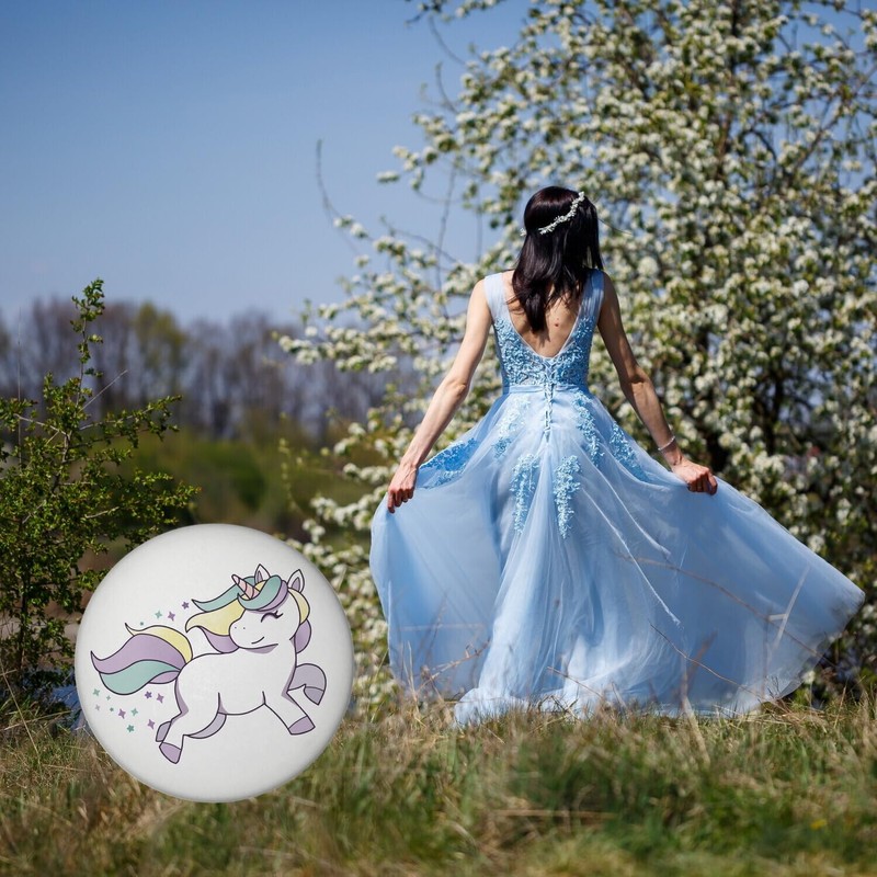 Unicorn Magnet with Bottle Opener Round Horse Princess Lucky Charm