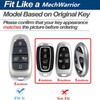 WKIOERAD Heavy Zinc Alloy Key fob Case Cover with Keychain
