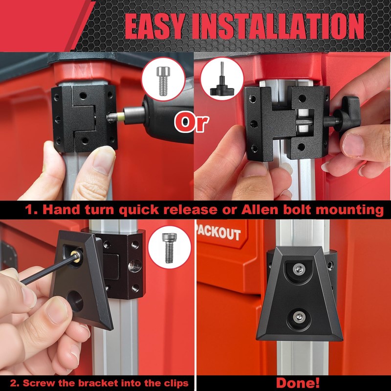 2 Pack Cliptech Holder Fit for ToughBuilt ClipTech Pouch,Packout Tool
