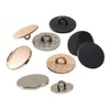 LIANHATA 12 Pcs Gold Button Repair Accessories Gold Color Cuff