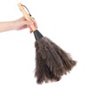 34cm Ostrich Feather Duster Reusable Wooden Handle Dust Removal Anti