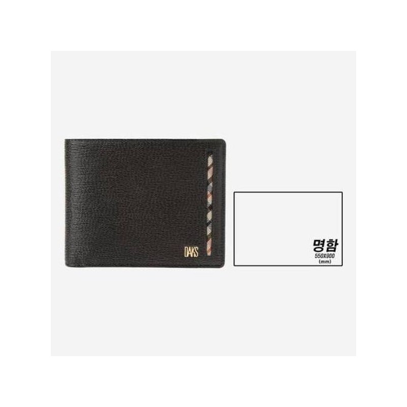 Daks (신세계센텀점)다크브라운 사선체크 반지갑 DBWA2E914W3 (Sinsae Center Store) Dark Brown