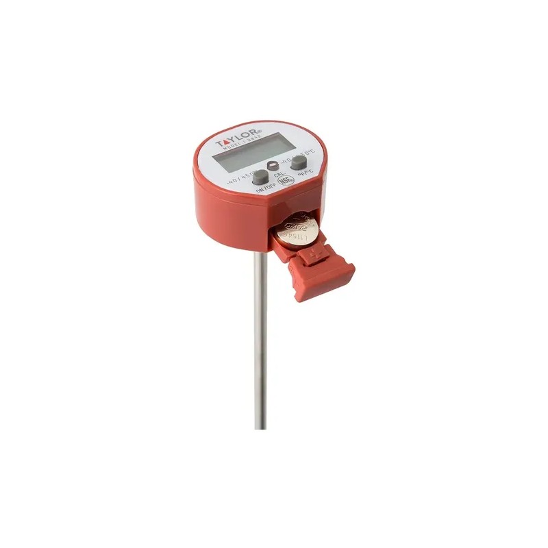 Termómetro Digital Impermebale Para Cocina Taylor 9842 Rojo