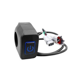 Headlight Kill Switch Fit for Sur Ron Segway X160 X260 LBX Light-bee X, Waterproof Plug and Play Handlebar Light Switch, Headlight Switch with Blue LED Light