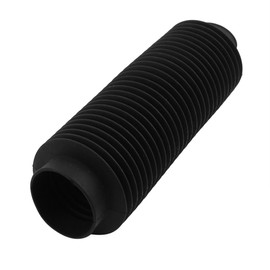 Sourcingmap 50mm Inner Diameter Machinery Black Rubber Flexibility Corrugated Sleeve Bellows