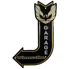Trans Am Garage J Shaped 11.5"x17.5" Aluminum Metal Sign DC85060 - Made in USA