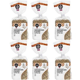 Sigdal Bakeri All Natural Norwegian Crispbread - Non GMO, Vegan, Sugar Free, High Fiber, Low Carbs, High Protein, Wholegrain Snack Crackers With Up To 46% Seeds (Gluten Free Quinoa, 6 Pack)