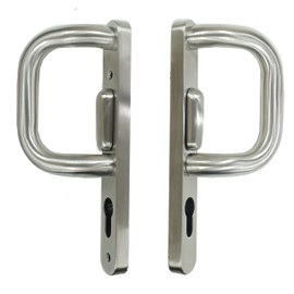 UAP Sliding Patio Door Handles with Comfortable Grip 219mm (Satin Stainless)