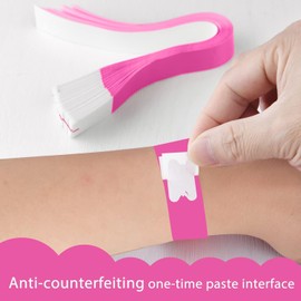 500 Pulseras de Papel para Eventos, Impermeables, para Fiestas y Clubes (Rosa)