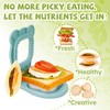 LEPCY Uncrustables Sandwich Maker Sealer Cutter, Crustless Sandwich Cutter, PB&J