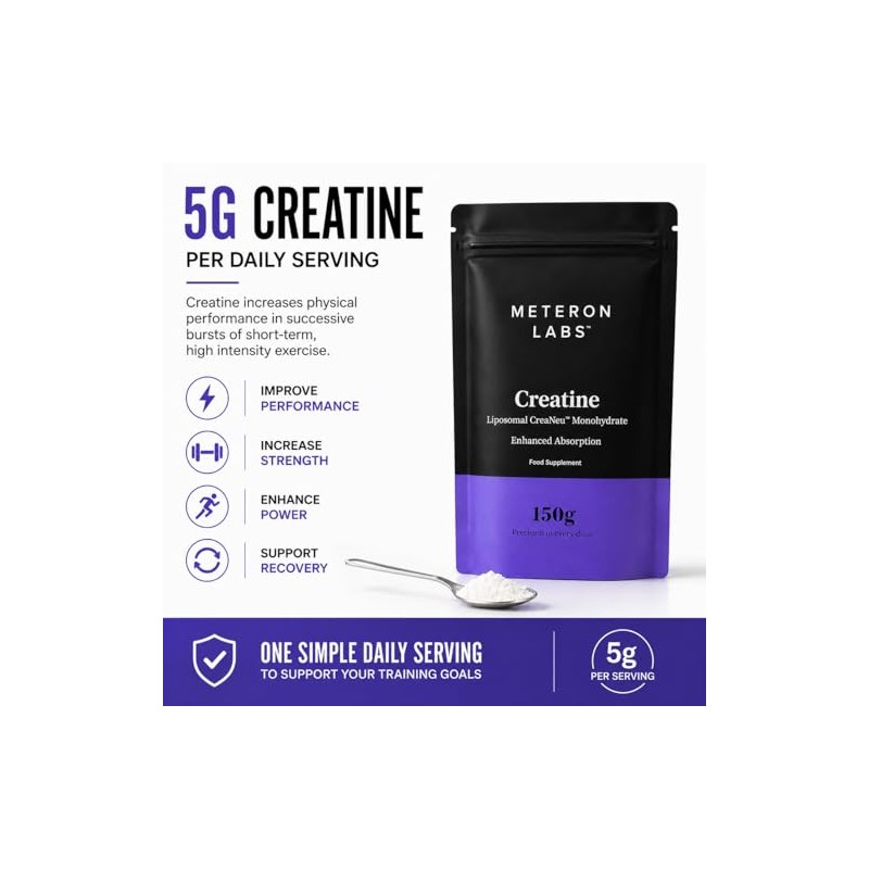 Liposomal Creatine Monohydrate Powder | Micronised Creatine Monohydrate | 5g