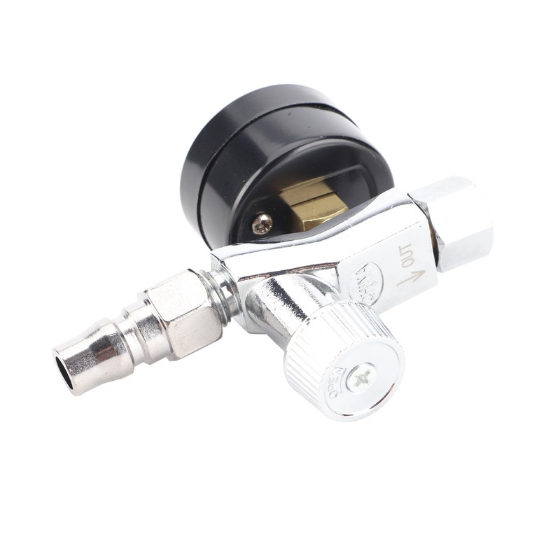 Mini Adjustable Spray Gun Air Regulator With Pressure Gauge Diaphragm