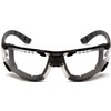 Pyramex Endeavor Plus Safety Glass Black/Gray Frame With Foam Padding