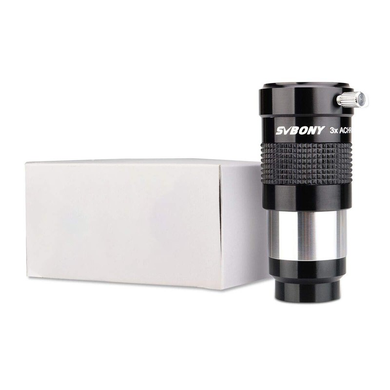 SVBONY 3X Barlow Lens, Fully-Multi Coated Achromatic Barlow Lens, 1.25