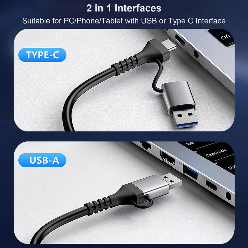 USB to Ethernet Adapter Type C RJ45 1000Mbps Aluminium Alloy