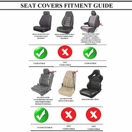 Chevy Bowtie Universal Sideless Seat Cover w/Head Rest