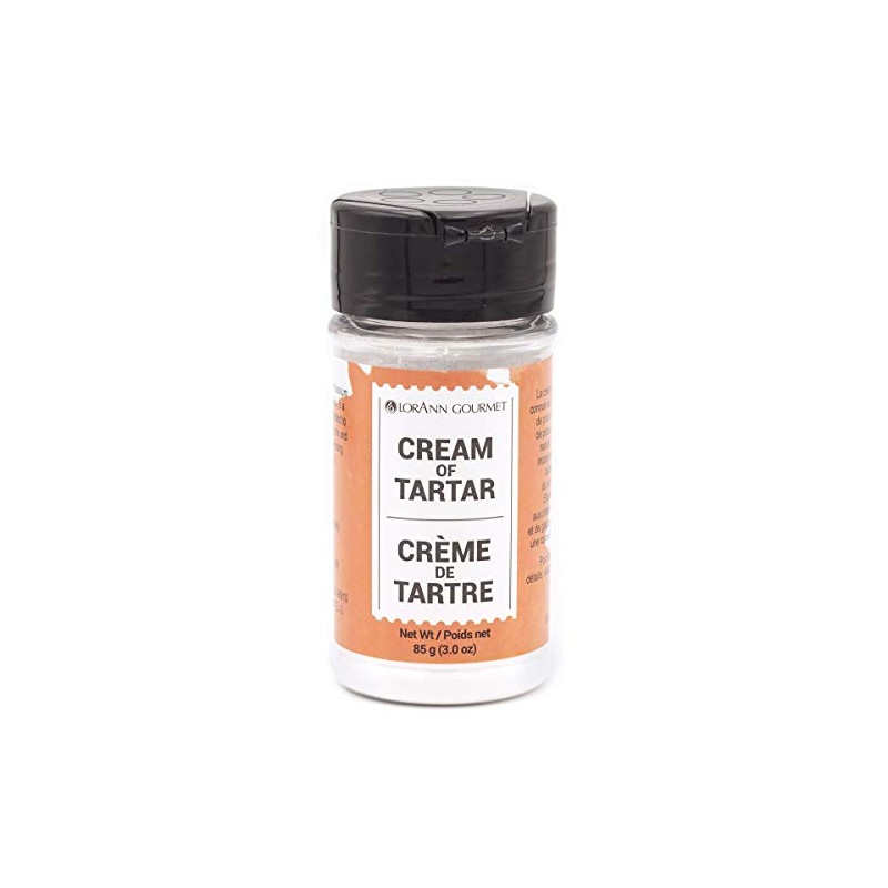 LorAnn Cream of Tartar (Potassium Bitartrate), 3oz.(85gr) Shaker jar