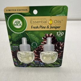 Air Wick Scented Oil Fresh Pine & Juniper 2 Pack Limited Edition
