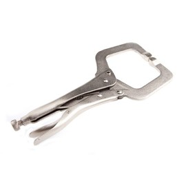 Forney 70201 C-Clamp Pliers, Deluxe Locking, 10-1/2-Inch,Silver Plated