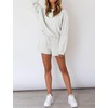 MEROKEETY MEROKEETY Women's 2025 Fall Oversized Batwing Sleeve Lounge Sets