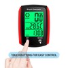 HUIOP Wired Bike Computer 19 Functions Bike Speedometer Touch Odometer