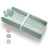 Organic Cotton Contoured Baby Changing Pad w/Waterproof Foam Mattress, includes