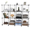 AWTATOS Cube Storage Organizer Storage 12 Cube Bookshelf DIY Plastic