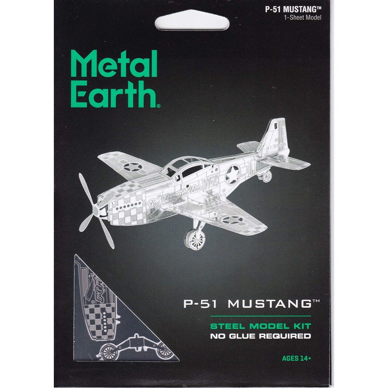 Fascinations Metal Earth MMS003 - 502498, Boeing P-51 Mustang, Construction