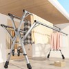 XIMSPHY 5 Rods Clothes Drying Rack, Folding Drying Rack Clothing,
