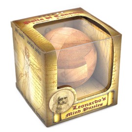 Logica Spiele Art. The Cannon Ball - 3D Wooden Puzzle Game - Difficulty 4/6 Extreme - Leonardo da Vinci Collection