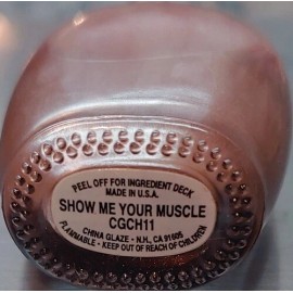 China Glaze Classic Chromes Nail Polish, Show Me Your Muscle, Vintage bottle