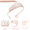 Jonvell 30th Birthday Sash and Tiara for Women, Rose Gold