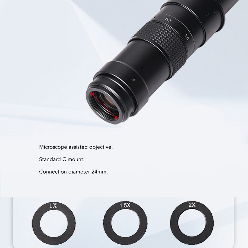 Auxiliary Objective Lens Parallel Light C Mount Microscope Monocular Lens