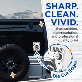 (2 Pack) Houston I Have So Many Problems Stickers - Funny Sarcastic Meme - 5 Inches On Longest Side - Premium Vinyl - for Cars, Skateboards, Laptops - Made in USA - BMCS1197