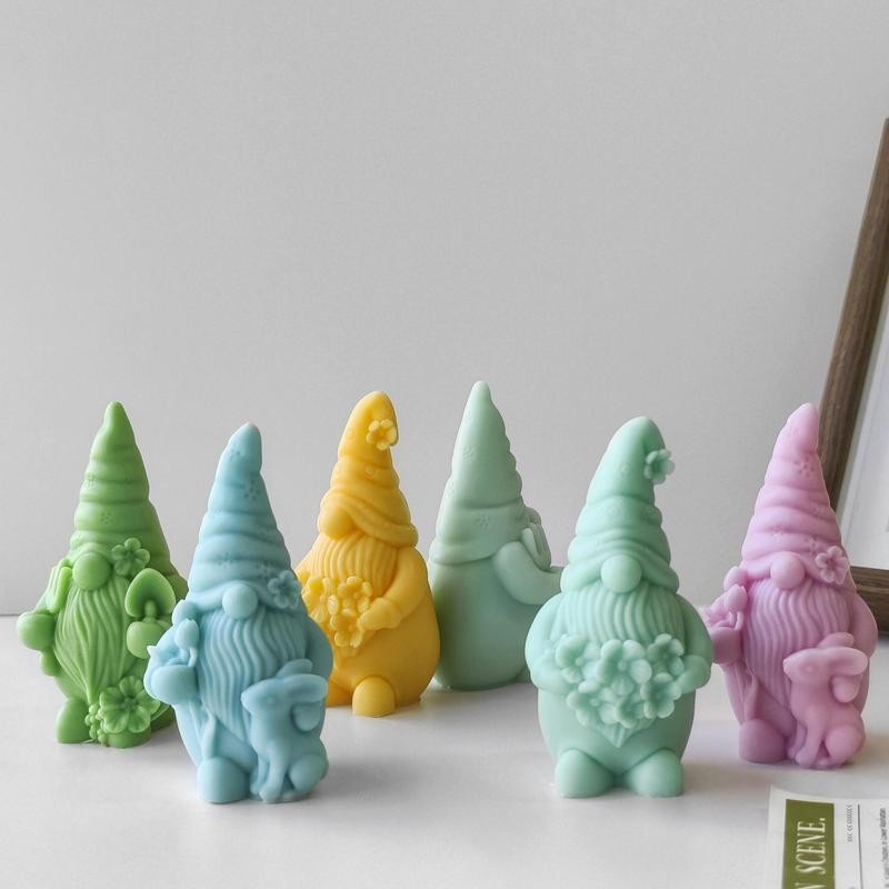 Gnome Design Silicone Mold, 1 Count DIY Candle Mold, Soap