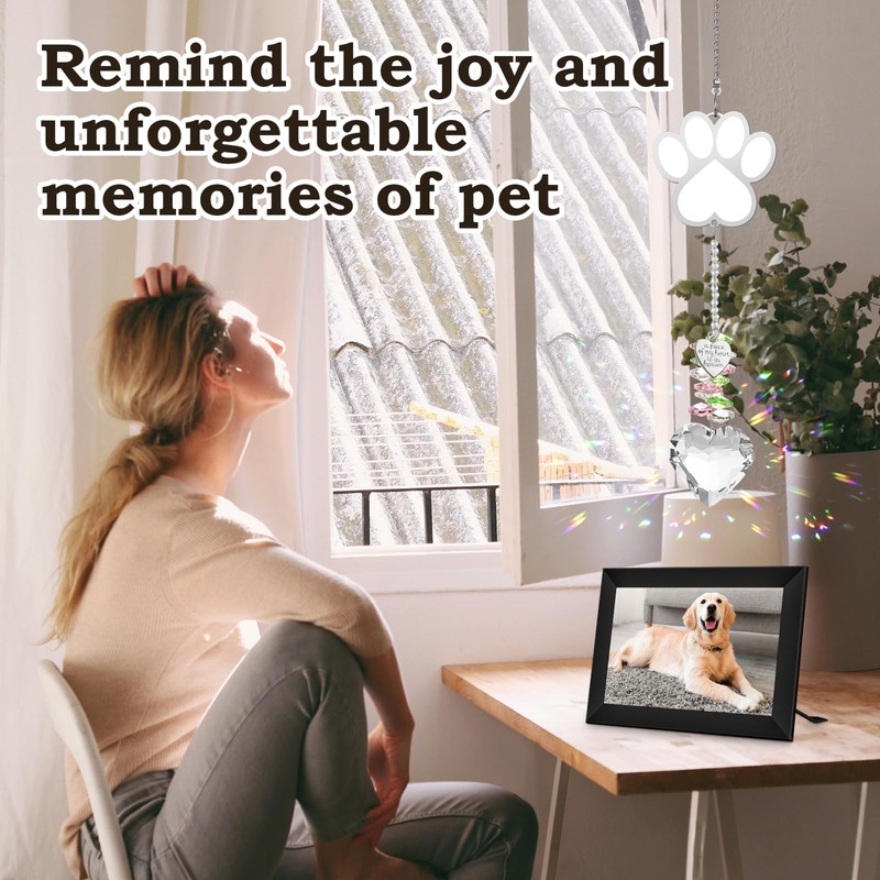 Dog Memorial Sun Catcher, Dog Memorial Gifts, Pet Loss, Pet