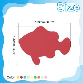 PATIKIL Bulletin Cutouts Paper, 180 Pcs Fish Shaped Bulletin Board Paper Cut Outs Decorations for Classroom DIY Crafts Projects Party Supplies, Multicolored