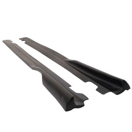 IKON MOTORSPORTS, Side Skirts Compatible With 2013-2016 Scion FR-S/2013-2020 Subaru BRZ/2017-2020 Toyota 86, GR Style Side Skirts - Polyurethane PU